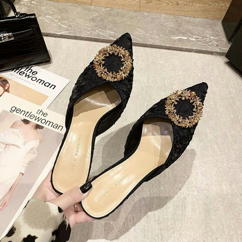 1056720 Sandal Heels Wanita Fashion Elegant Party Mules Ready Jakarta Bisa COD (With Box) 6720 SS672