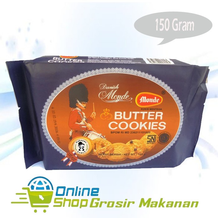 

Cemilan / Biskuit Monde Butter Cookies 150 gr / Halal