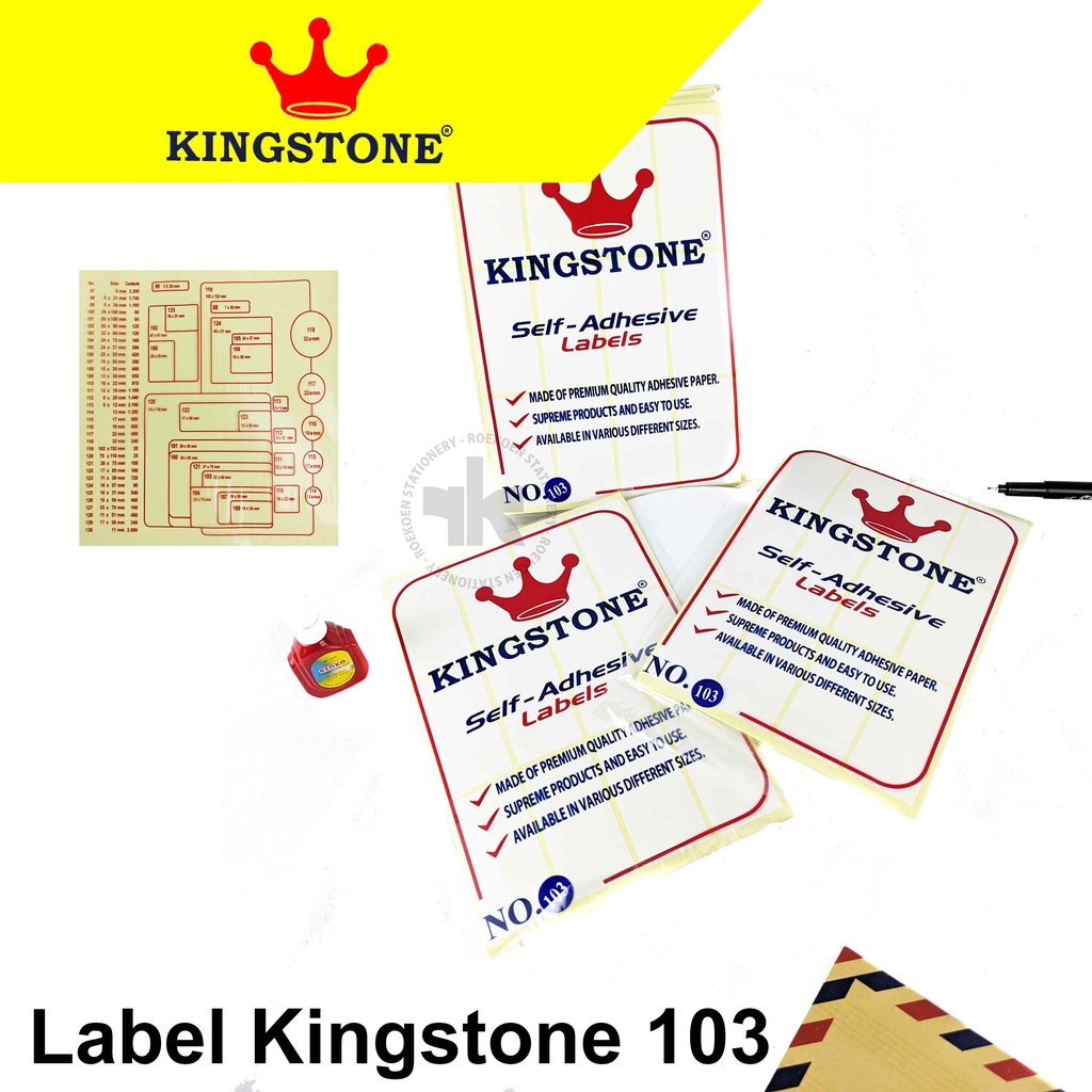 

Kingstone Label 121 (38 x 75mm)