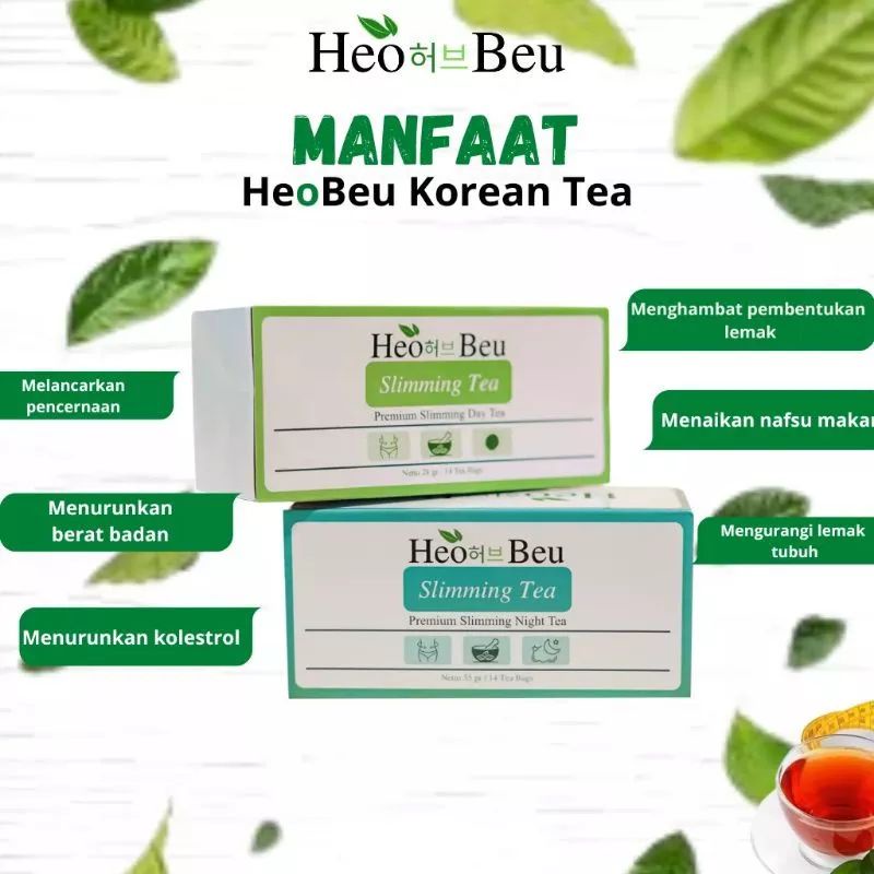 

PROMO...!!! Tea Heo Heo Beu Slimming Teh Diet Herbal Pelangsing Badan Asli 100% Original