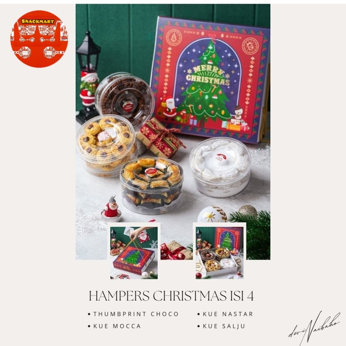 

Hampers Natal 2023 Kue Kering Parcel Christmas Natal Ekonomis isi 4box