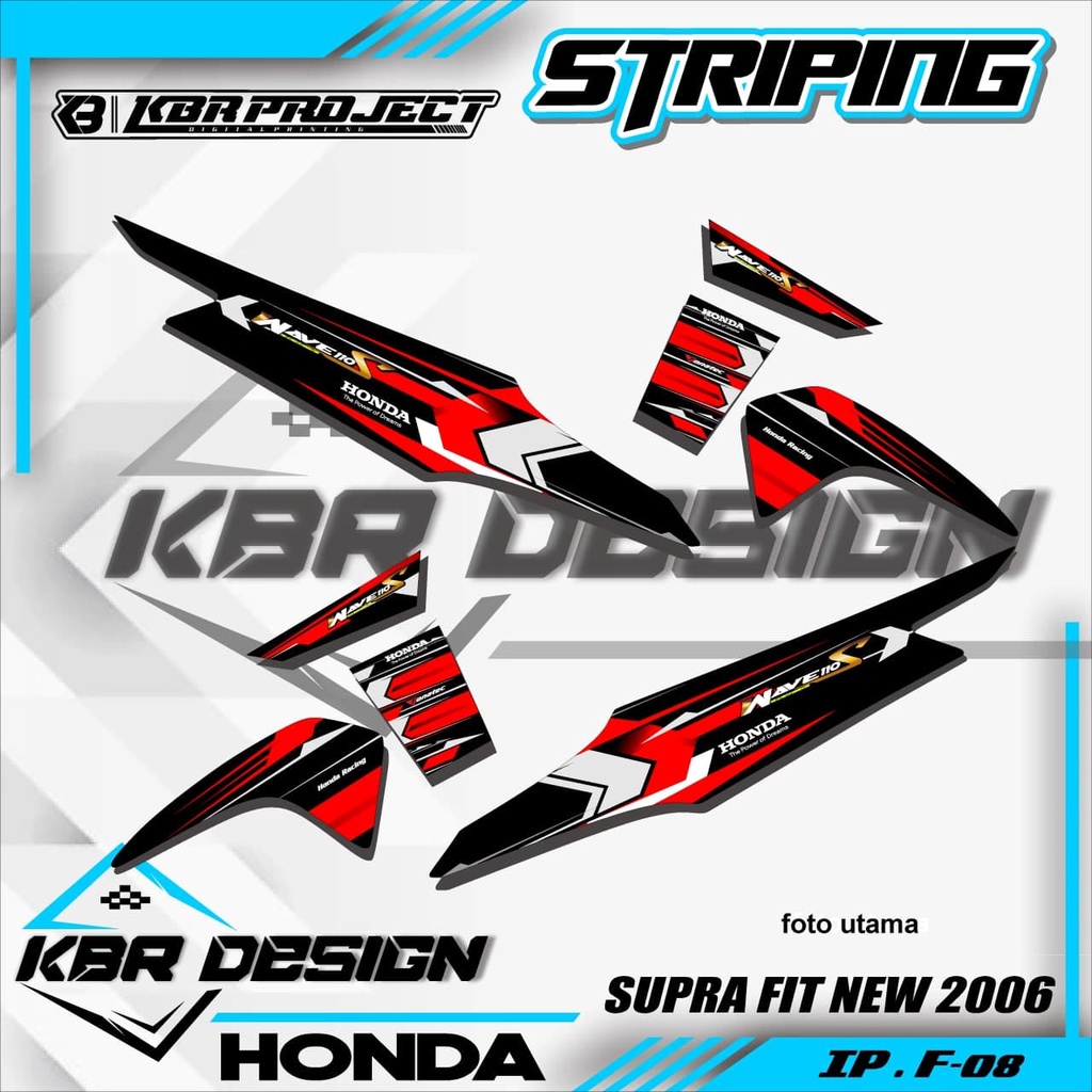 (COD) STICKER STRIPING SUPRA FIT NEW - STICKER STRIPING SUPRA FIT NEW.08 SUPRA FIT NEW / FIT X / FIT