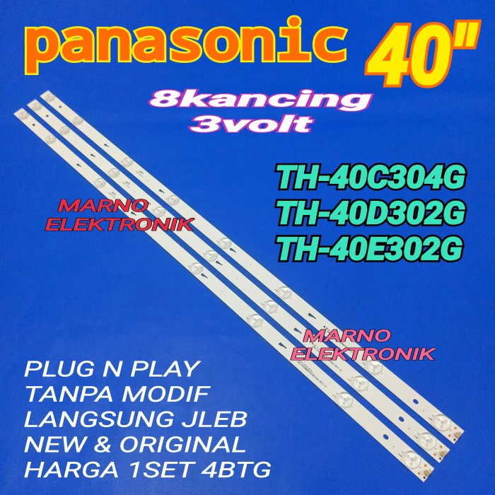 PART BL BACKLIGHT LED TV PANASONIC TH-40C304G TH 40C304G TH-40D302G 8k 3v