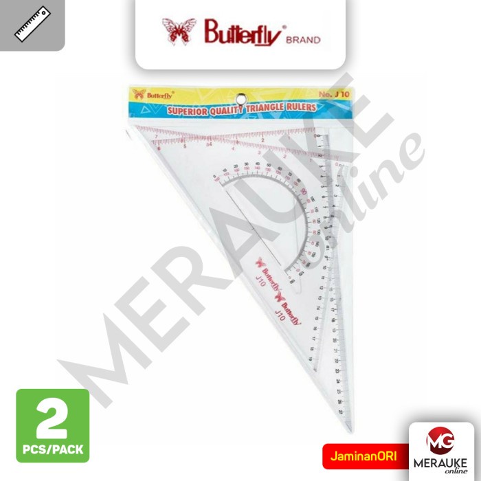 

Penggaris Classic Segitiga BUTTERFLY J-10