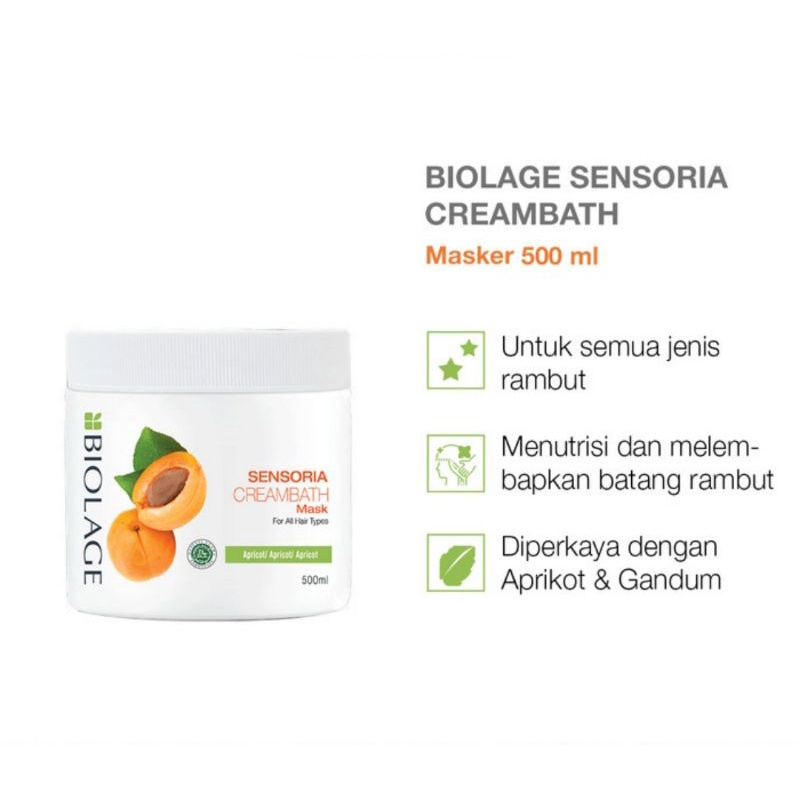 Biolage Sensoria Creambath -500ml / Krim Creambath Untuk Semua Jenis Rambut