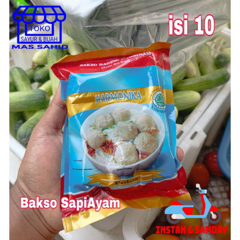 

INSTAN Bakso Sapi Ayam Harmonika Biru isi 10