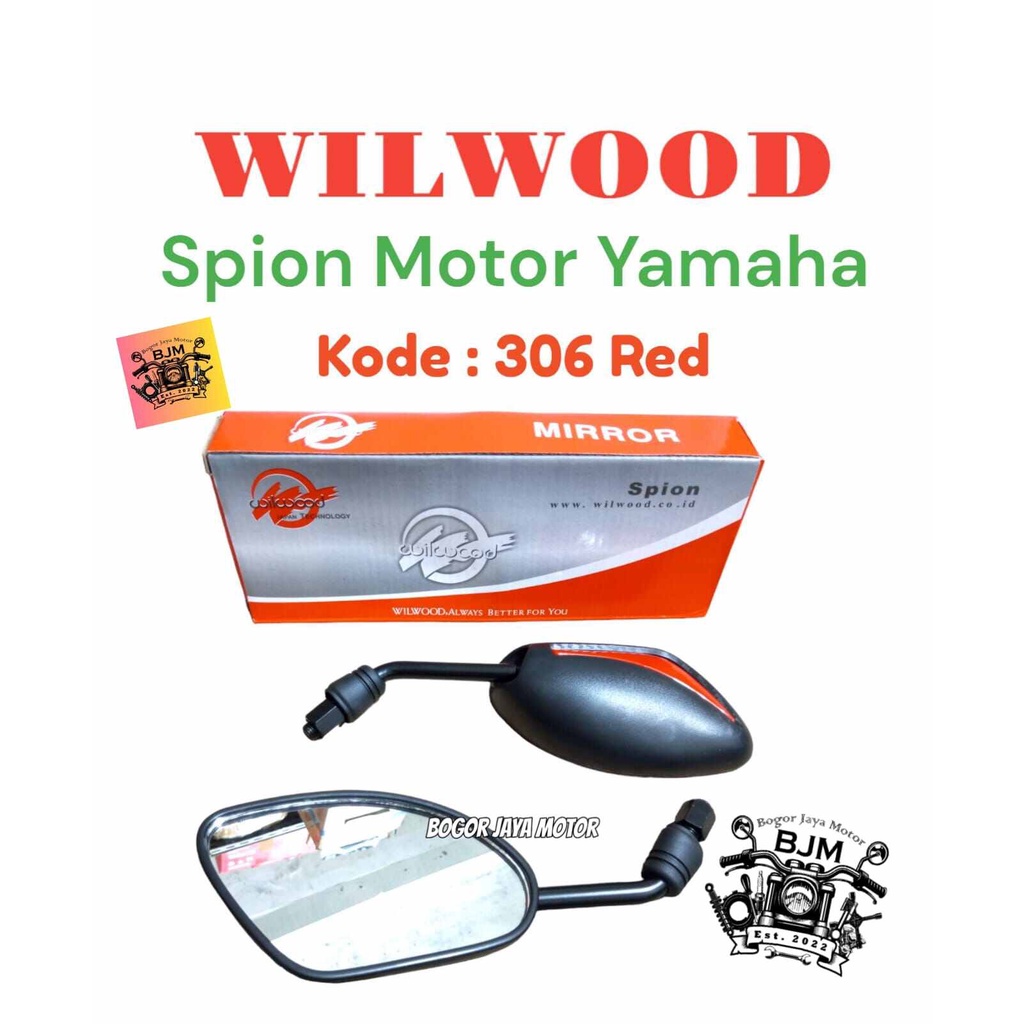 1 SET WILWOOD KACA SPION MOTOR YAMAHA 309 RED SPION YAMAHA KACA SPION YAMAHA MERAH MURAH KACA MOTOR 