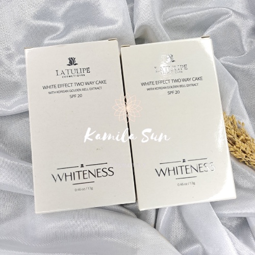 La Tulipe Two Way Cake Whiteness 13gr Bpom/Bedak Latulipe padat ori/Refill twc latulipe/bedak padat