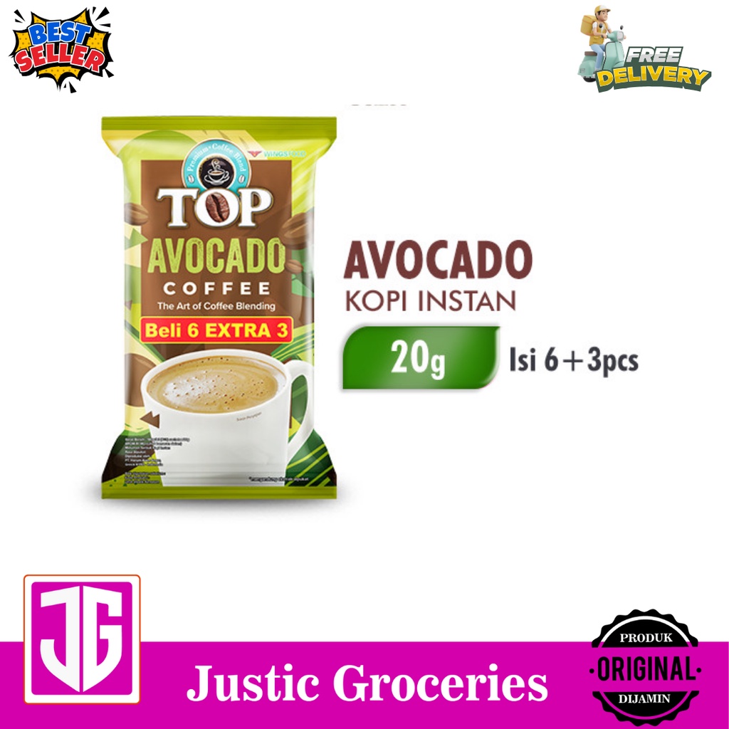 

Top Coffee Kopi Instan Avocado 20 gr x 6 pcs