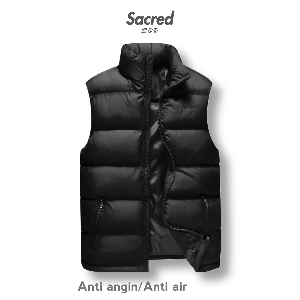 Jaket Rompi Parasut Anti Angin Anti Air  Puffer  Motor Custom Riding Tebal Keren Outdoor Camping Pri