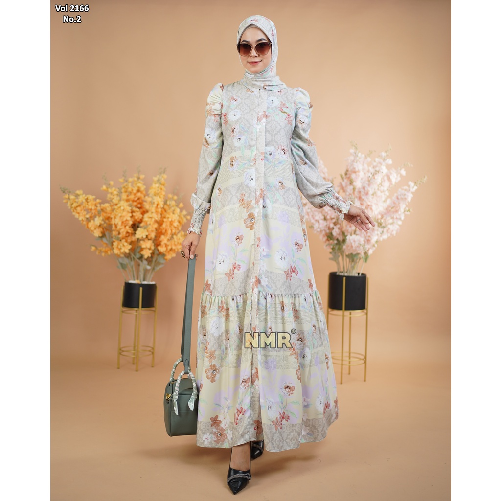 NMR Gamis Marbella Kerut 1 Vol 2166-2 ( INC Hijab )