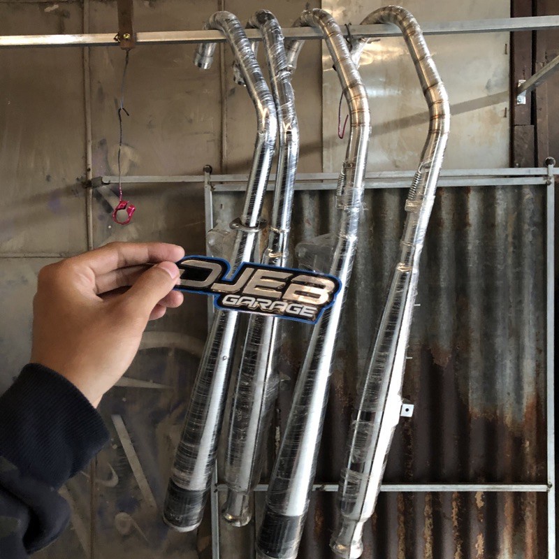 KNALPOT CORBI PLOR BEDEL LEHER STEINLES dan LEHER BIASA