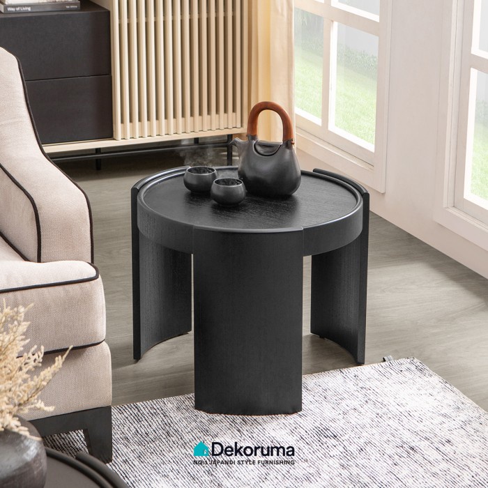 Dekoruma DAICHI Side Table Hitam / Meja Samping Kecil