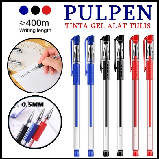 

Pulpen Gel Ink 0.5Mm Pena Tinta Standart Alat Tulis Sekolah Kantor DLL