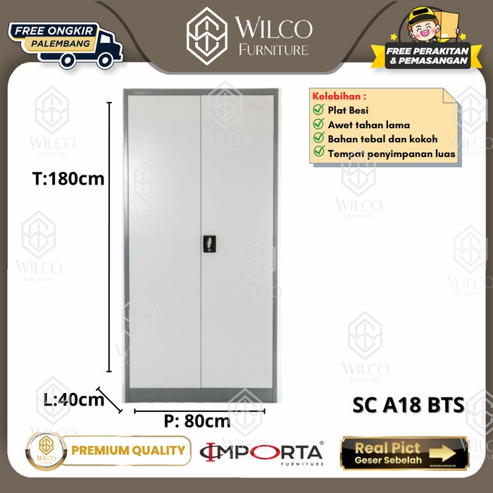Lemari Arsip SC A18 BTS Importa / Rak Arsip Besi / Lemari Arsip File SN