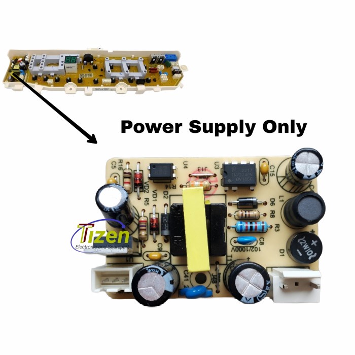 Modul Pcb Power supply Mesin cuci Samsung 13 tombol