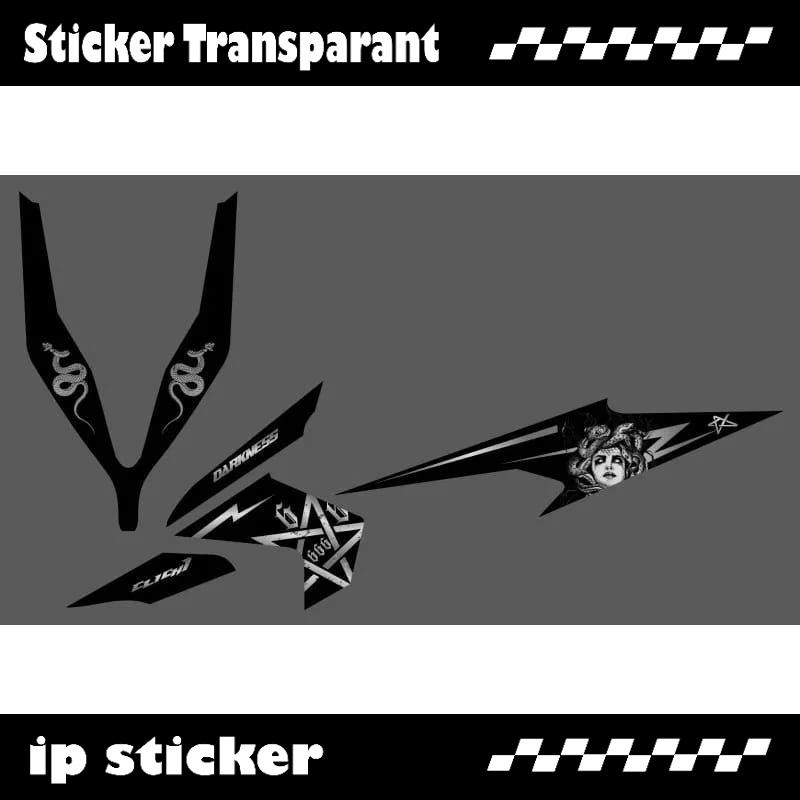 STRIPING STICKER TRANSPARAN VARIO 110 TECNHO CBS COSTUM MEDUSA bisa custom