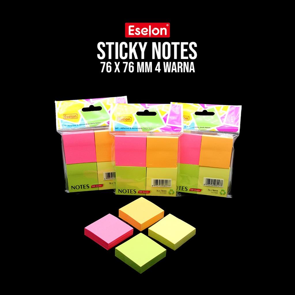 

[MaxMart]Sticky Notes / Sticky Notes Eselon / Sticky Notes Polos 76*76mm