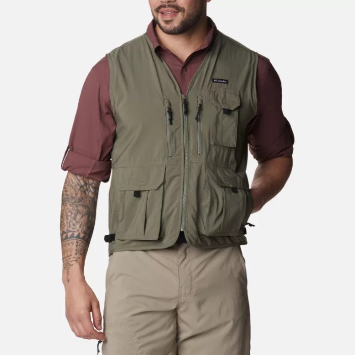 ✨BISA COD✨ -Columbia Men's Silver Ridge Utility™ Vest - Stone Green - S Rompi Fashion Rompi Premium 