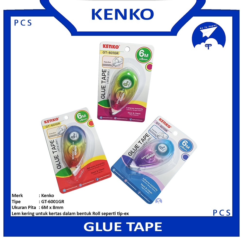 

Kenko - Glue Tape GT-601GR Pita Lem - Pcs