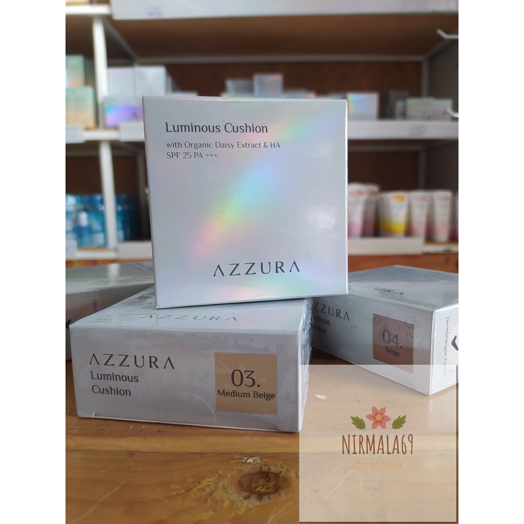 Azzura Luminous Cushion SPF25PA++ 15gr/bedak tahan lama/bedak cair/cushion ringan/bedak ringan/alas 