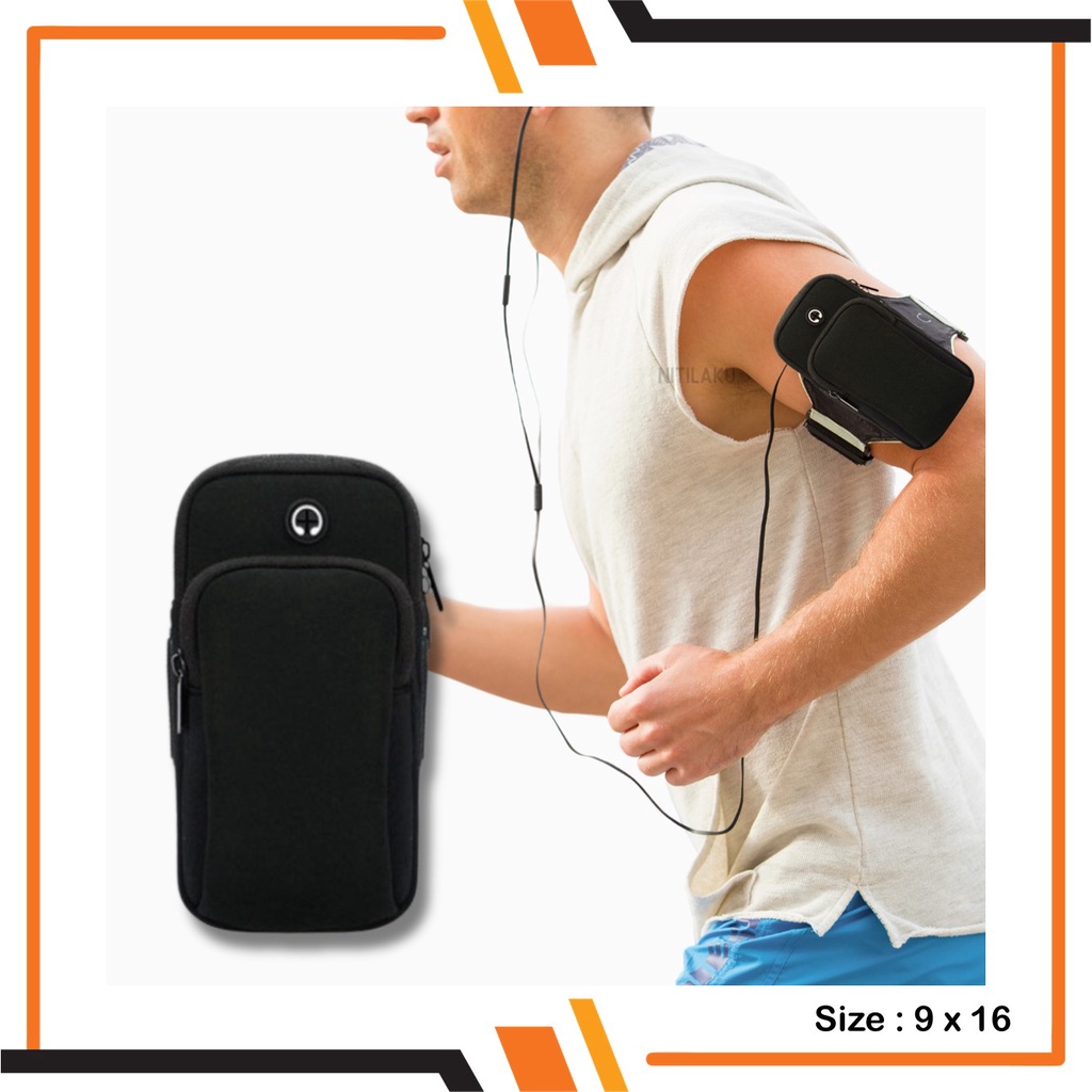Tas Running Bag Lengan Lari Jogging Sport Arm Band