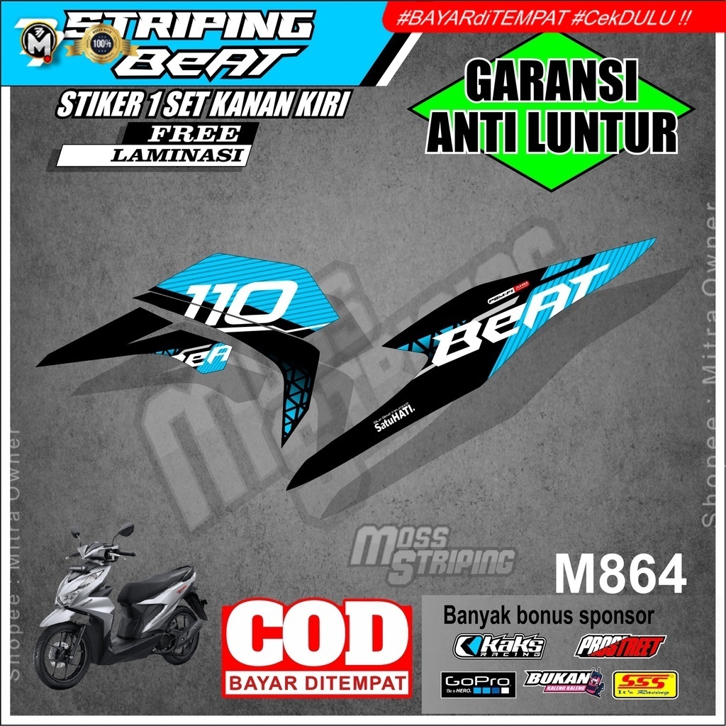 Striping Sticker Stiker Setiker Motor Beat New Beat Deluxe Street New 2020 2021 2022 2023
