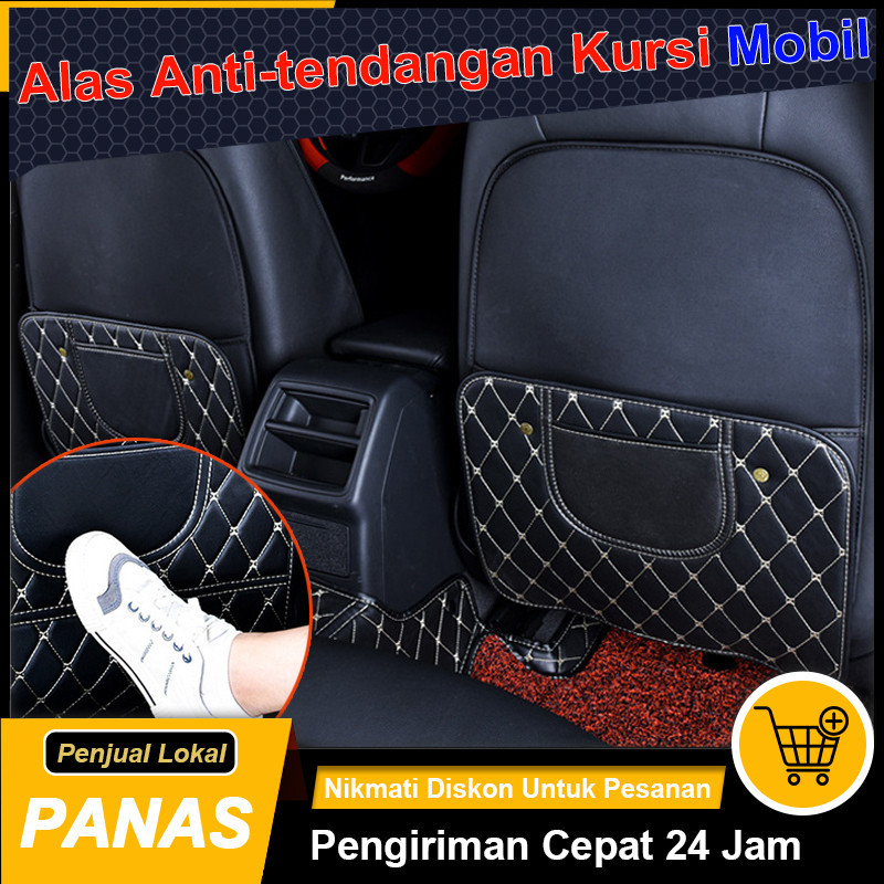 Alas Anti-tendangan Kursi Mobil  Belakang Kursi Mobil Kantong Jok Protect Pelindung Belakang Kursi M