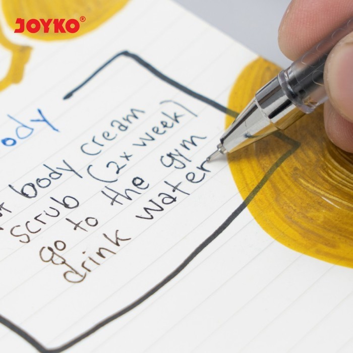 

Gel Pen Pulpen Pena Joyko GP-167 Titan Gel 0.5 mm