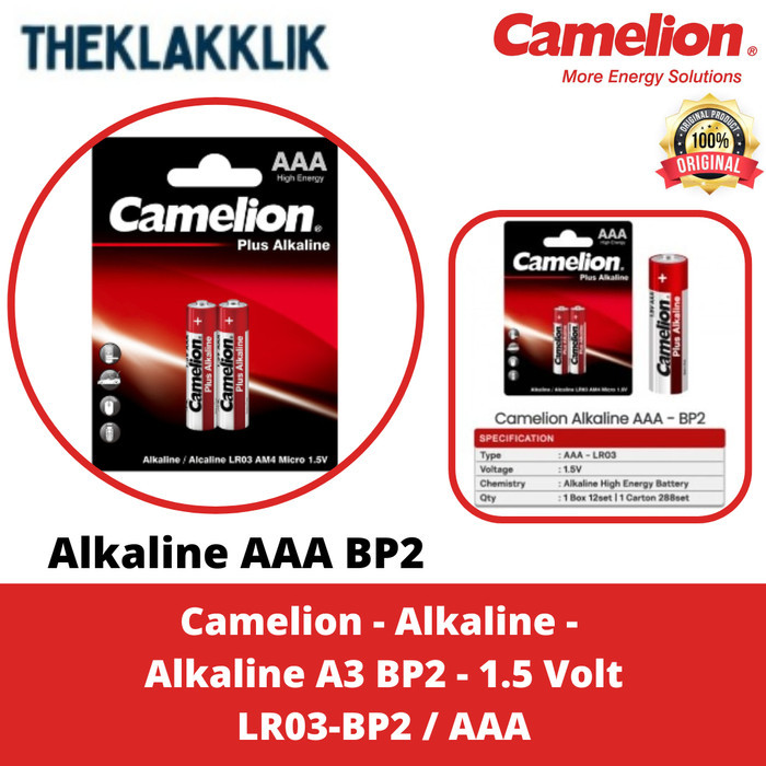 KLAK99 Camelion - Alkaline - Alkaline AAA BP2 - LR03 -
