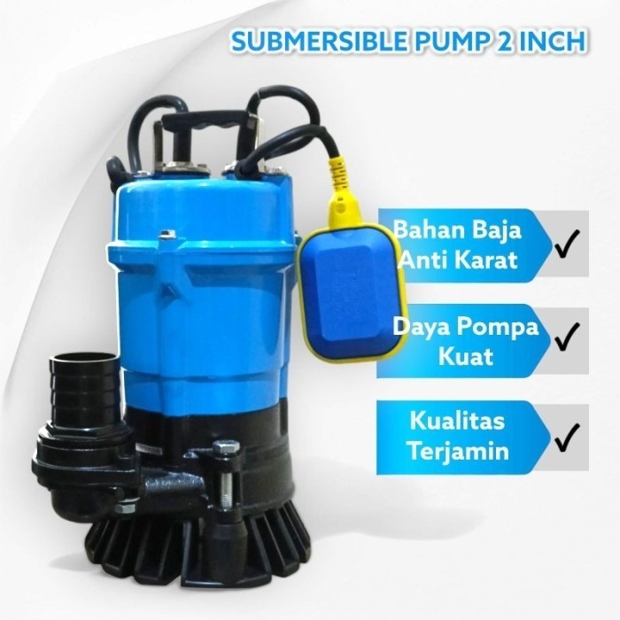 pompa celup air kotor SOMY atau TSOLUMY HS 2.4S 2" Manual dan Otomatis HSZ 2.4S 2 inch - HS2.4S MANU