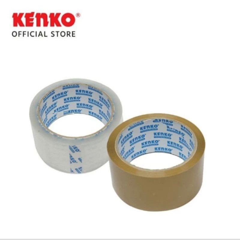 

KENKO LAKBAN Bening/Cokelat/Fragile. Lebar Tape Selotip Perekat Panjang 50 Meter