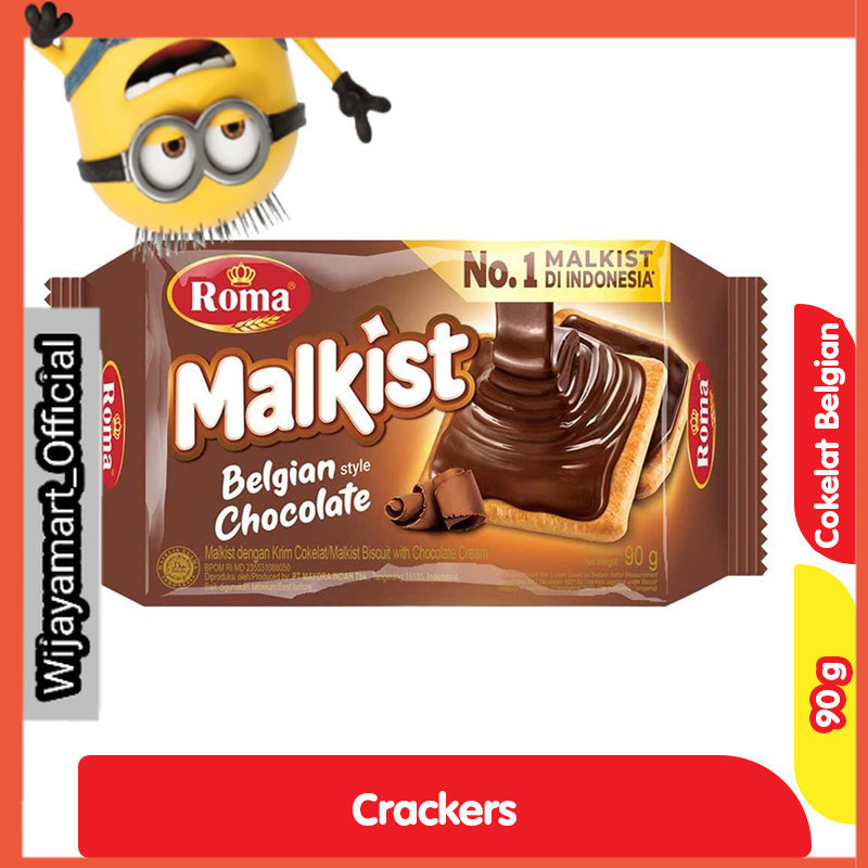 

Roma Malkist Crackers Cokelat Belgian Style 90 g