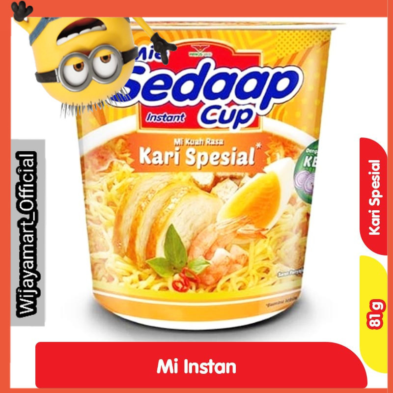 

Sedaap Mi Instan Cup Kari Spesial 81 g