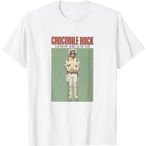 KAOS DEWASA Elton John Official Crocodile Rock T-Shirt
