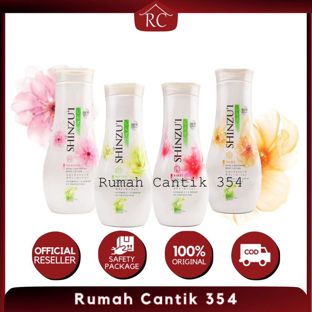 Rumah Cantik SHINZUI - SKIN LIGHTENING BODY LOTION ( 100 / 210 ml ) - Lotion Badan Matsu Kirei Sakur