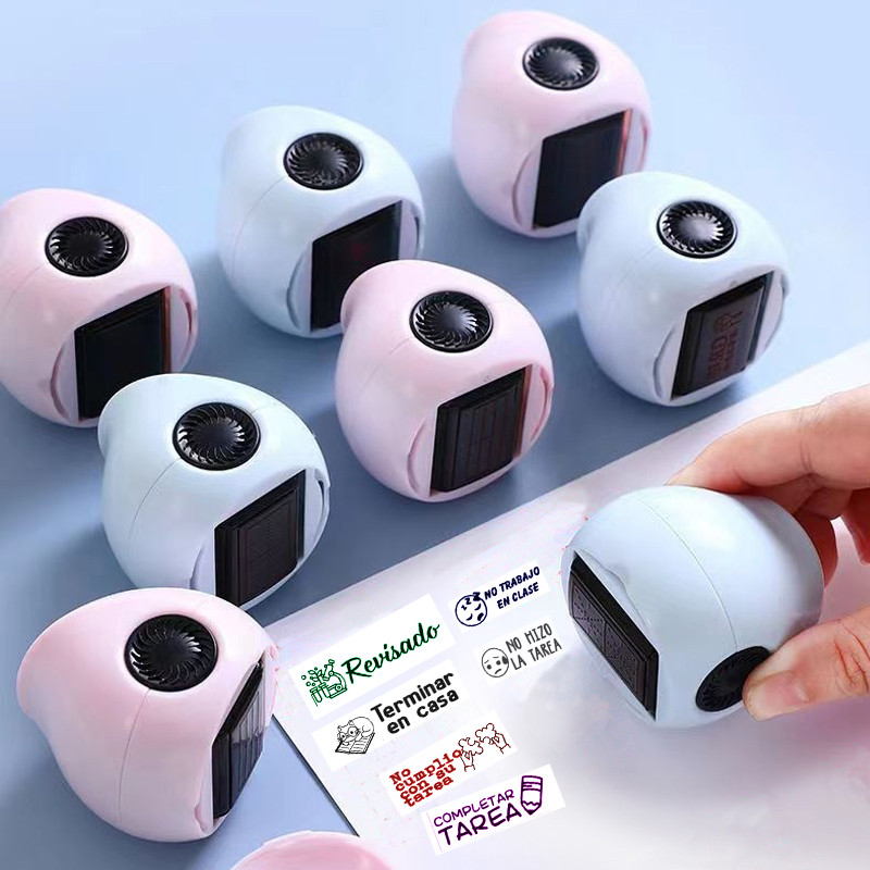 

6 Patterns per Stamp Kids Encourage Seal Spainish Teacher Teaching Tools Student Motivation Cute Gift Praise Reward Self-ink