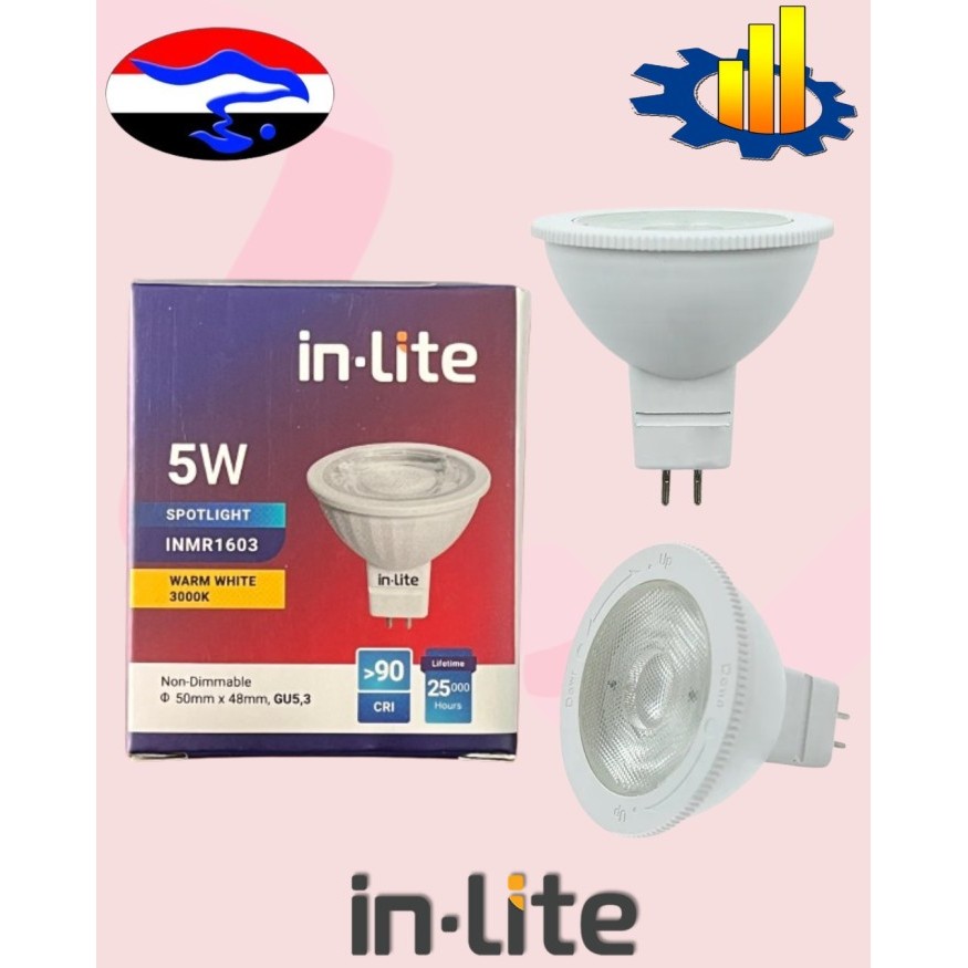 Lampu Spotlight In-Lite 5 Watt INMR1603