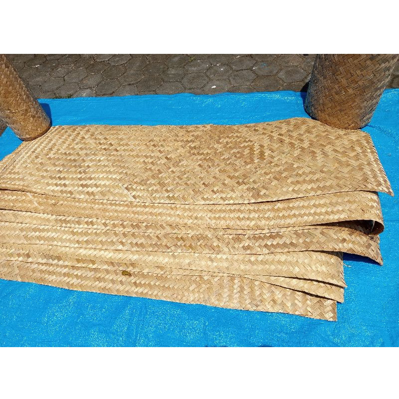 Anyaman lembaran 100cm x 200cm / 1m x 2m anyaman eblek anyaman gedek dinding triplek dinding skat an