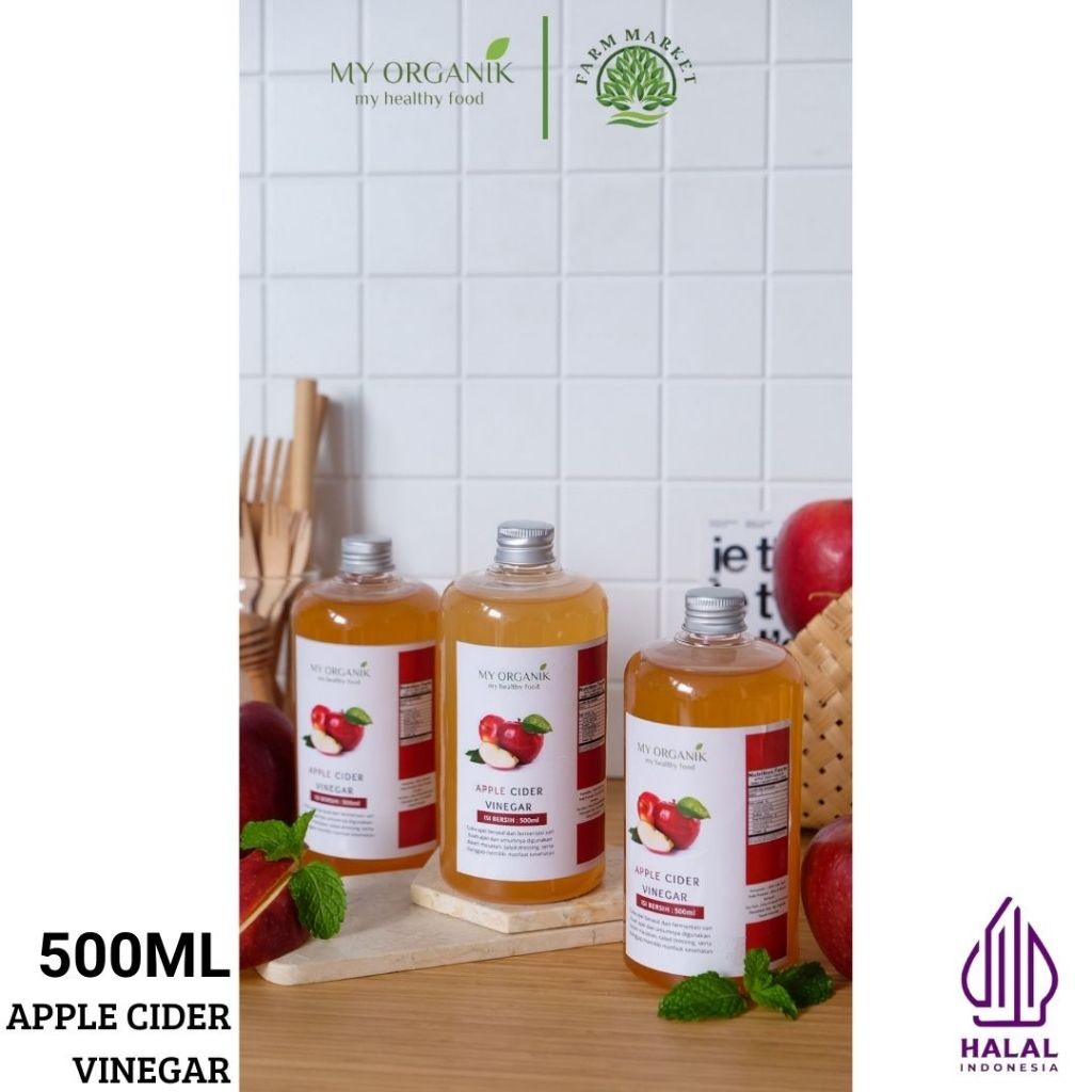 

My Organik Apple Cider Vinegar / Cuka Apel Organik With The Mother 500ml