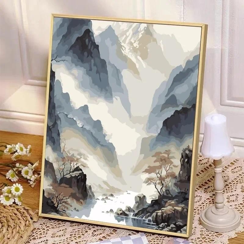 

4509061 Digital oil painting living room decorative painting sofa background wall hanging painting