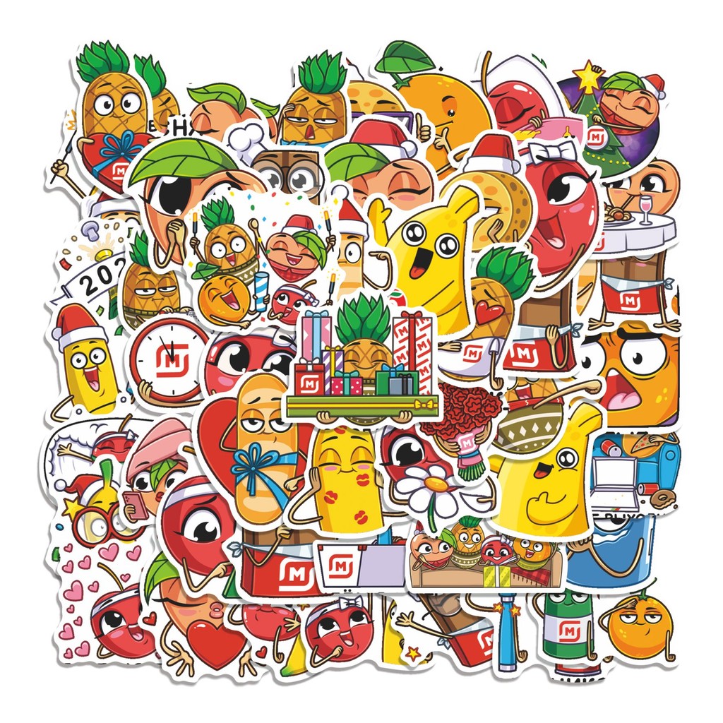 

COD 50 Pcs Stiker MIRACLE W MAGNET Lucu Anti Air Untuk Dekorasi Notebook Sepeda Skateboard Handphone