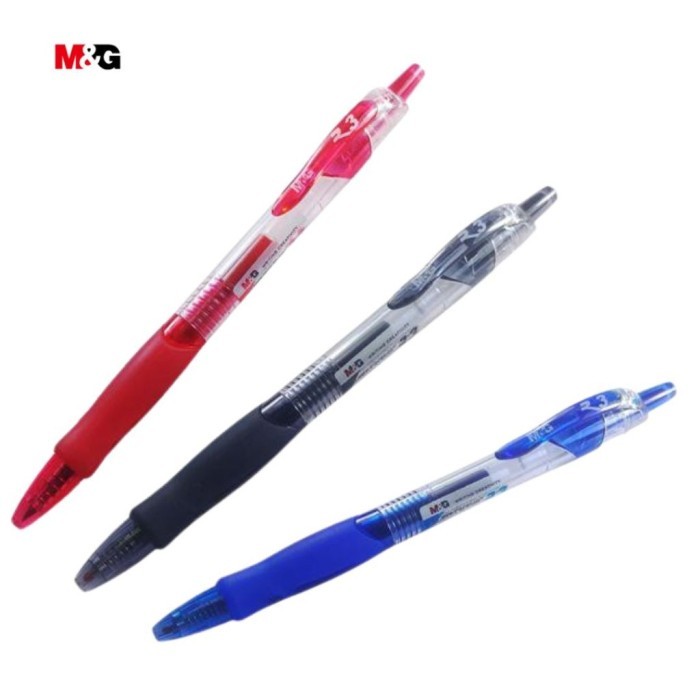 

Pulpen Gel M&G R3 3 Warna Tip 0.5 AGP02372 - Satuan ABG - Blue R3