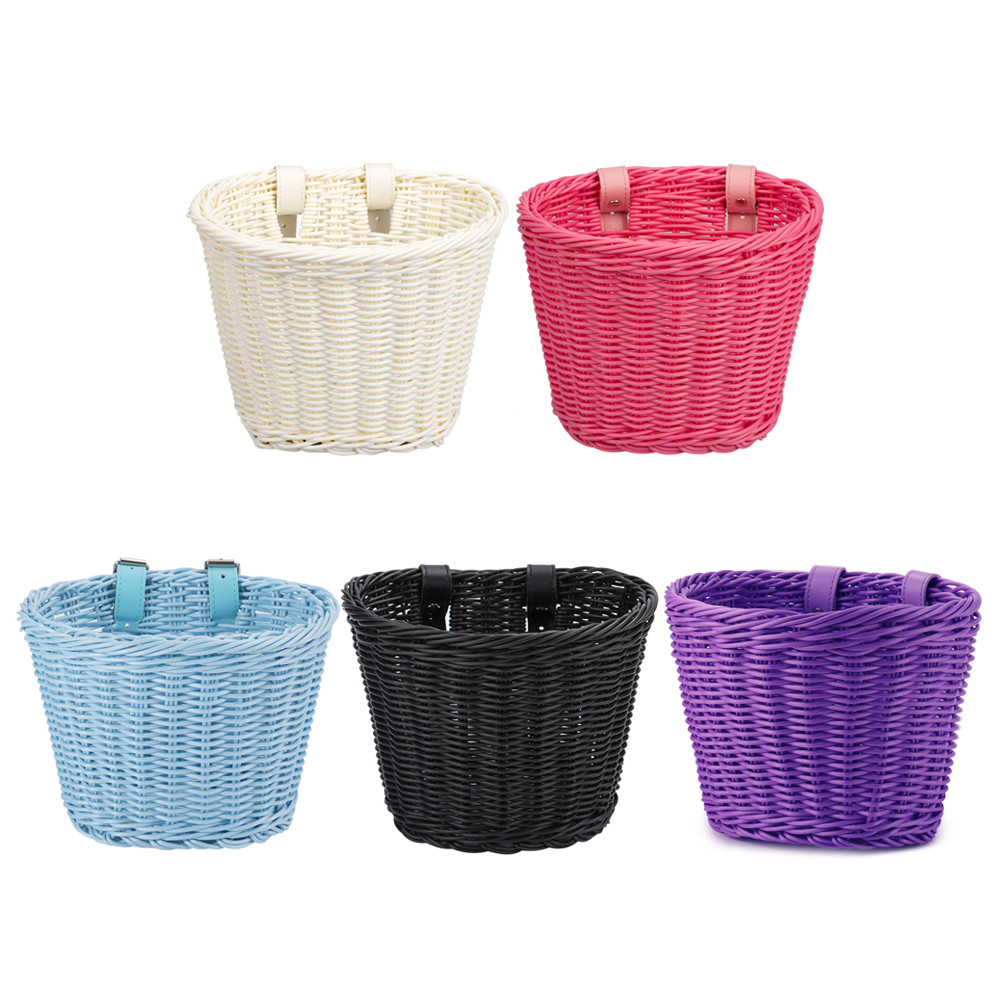 

Bicycle Front Basket Multifunction Rattan Bike Basket Waterproof Traditional Bicycle Basket Vintage Gift for Colleagues Friends