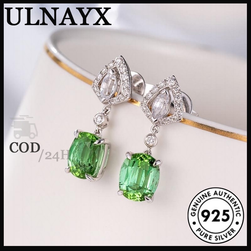 Temperamen Serbaguna Anting-anting Indah Modis Apel Kecil Hijau 5A Anting-anting Pejantan