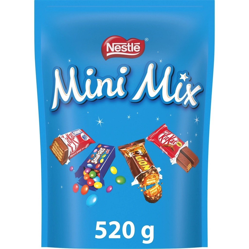 

Coklat NESTLE Mini Mix (Kitkat, Lion, Smarties) Sharing Bag 520gram