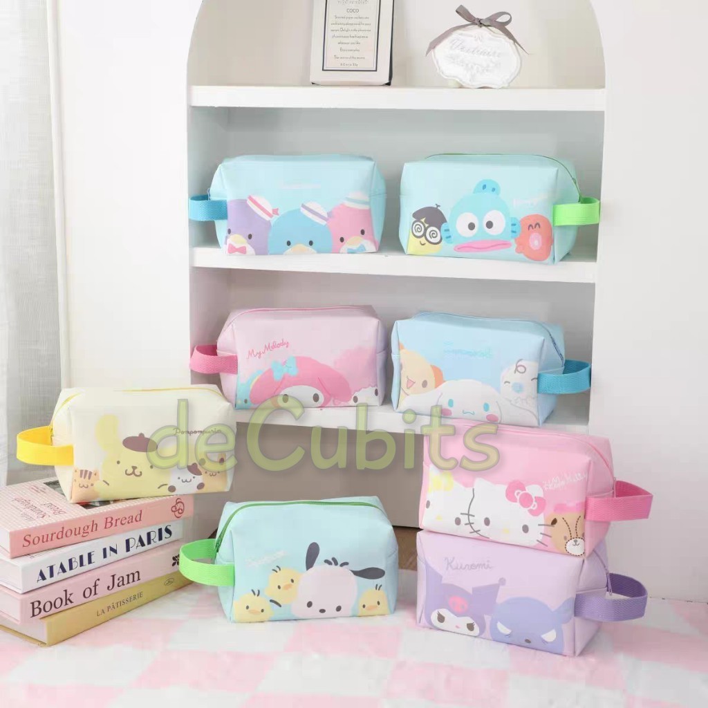 

DC Pouch Tempat Pensil Tenteng Serbaguna My Melody Kuromi Cinnamoroll Pochacco Badtz Maru Pompompurin