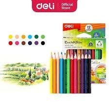 

Bobomart Pensil Warna Deli Enovation Panjang EC113-12