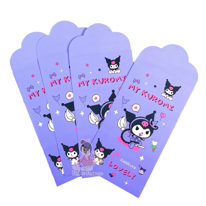 

Amplop Sanrio isi 4 Lembar Lebaran Angpao Imlek Natal Tahun Baru Ultah - Kuromi HUD