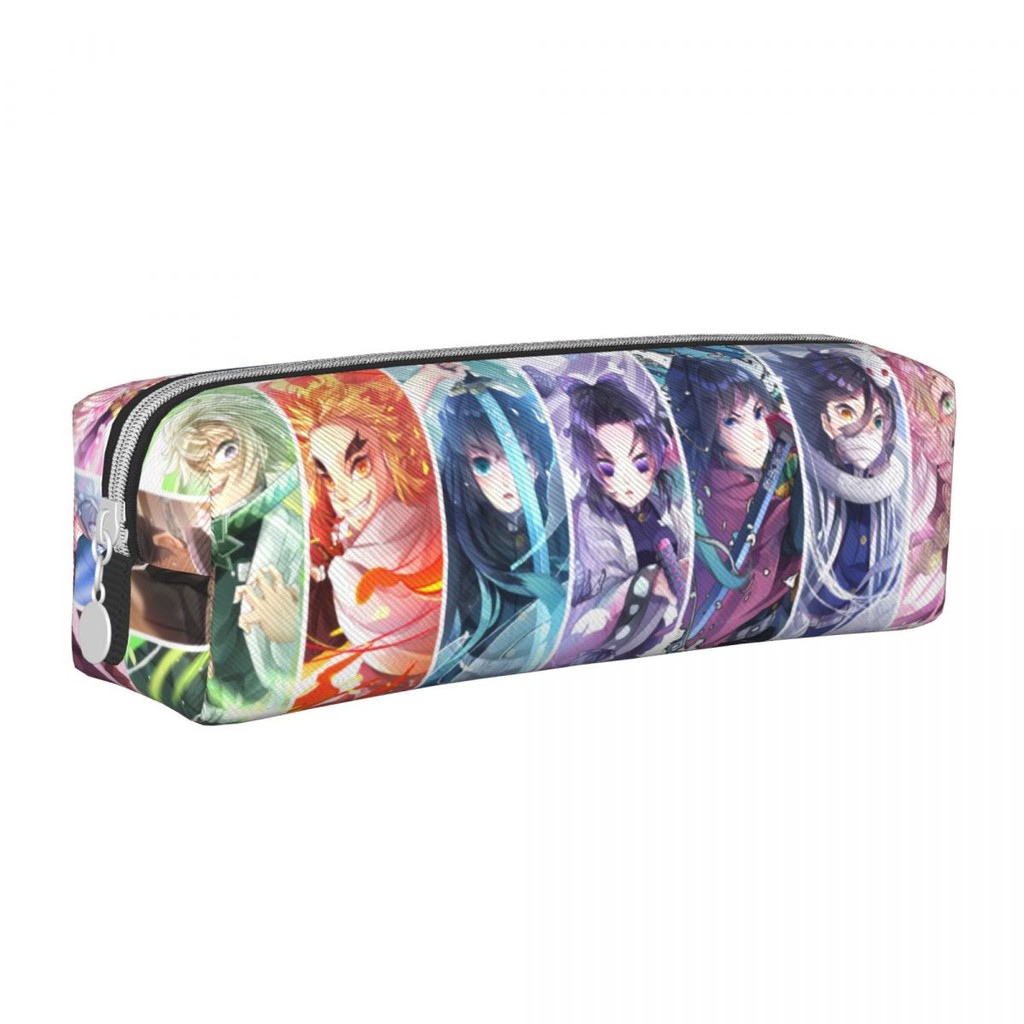 

Demon Sayer Kamado Nezuko Pencil Case Kochou Shinobu Pencil Pouch Pen Box for Student Big Capacity Bags Office Zipper Stationery
